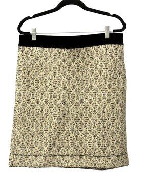 Sandro Tweed Mini Skirt Metallic Velvet MSRP $271 Sz XL New